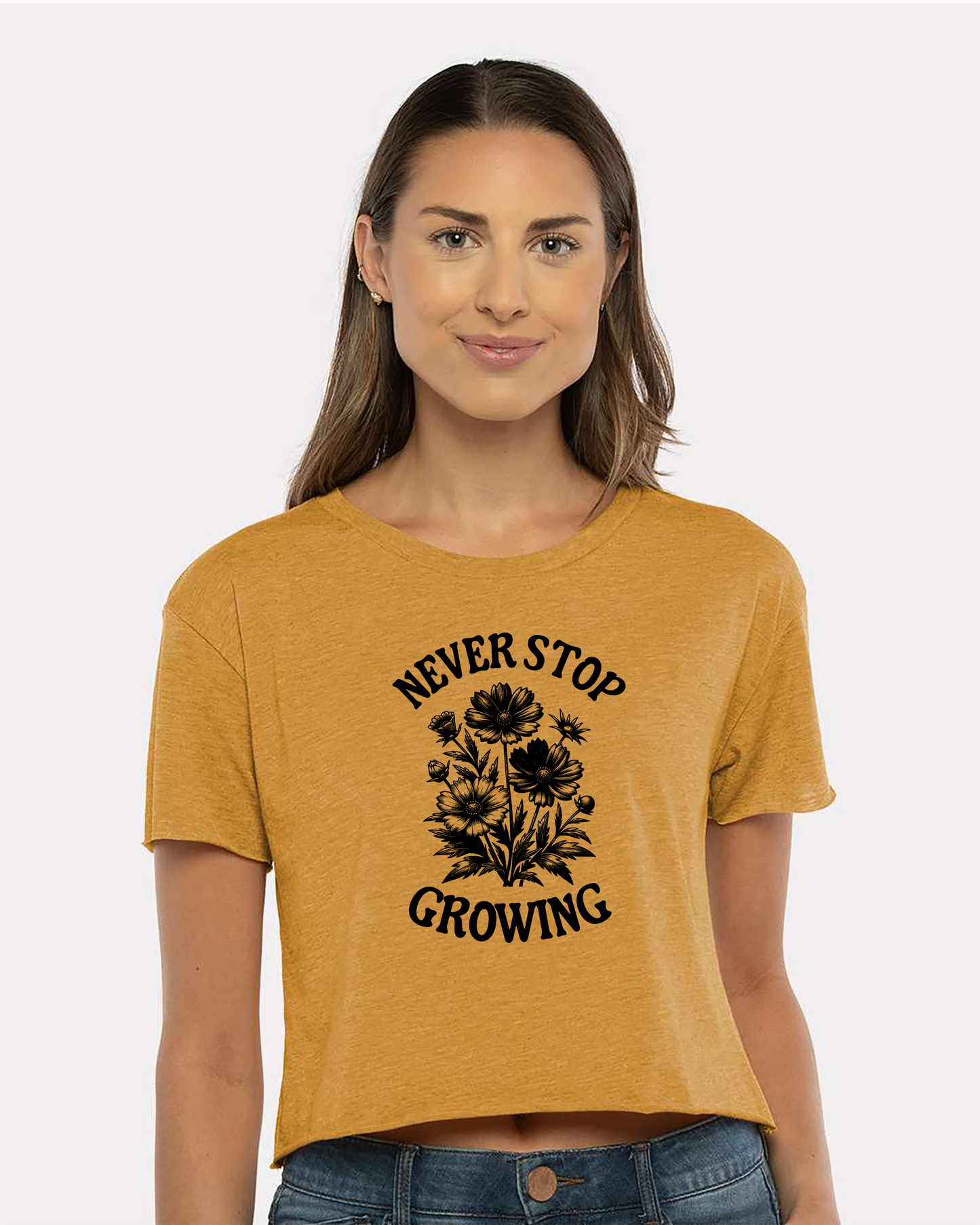 Never stop growing crop top